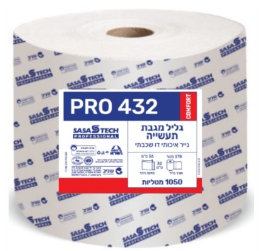 גליל נייר תעשייתי 432 טאץ' 1050 מטליות